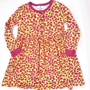 Hanna Andersson Everyday Dress w/ Buttons Sz 110